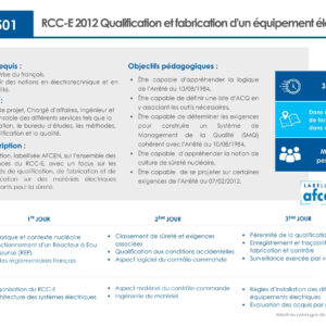 F1501 - RCC-E 2012 - 3 jours