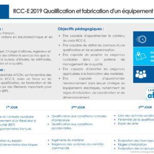 F2001 - RCC-E 2019 - 3 jours