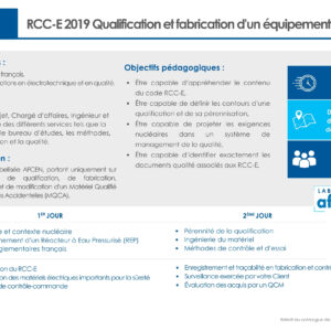 F2004 - RCC-E 2019 - 2 jours