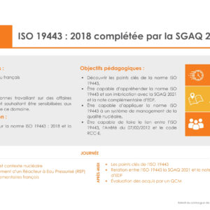 F2103 - ISO 19443 : 2018 complétée par la SGAQ 2021