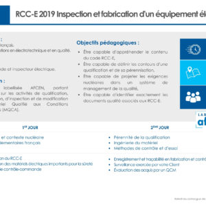 F2302 - RCC-E 2019 - 2 jours