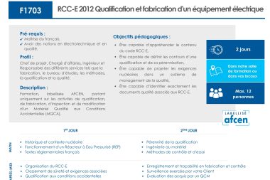 F1703 - RCC-E 2012 - 2 jours