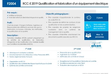 F2004 - RCC-E 2019 - 2 jours