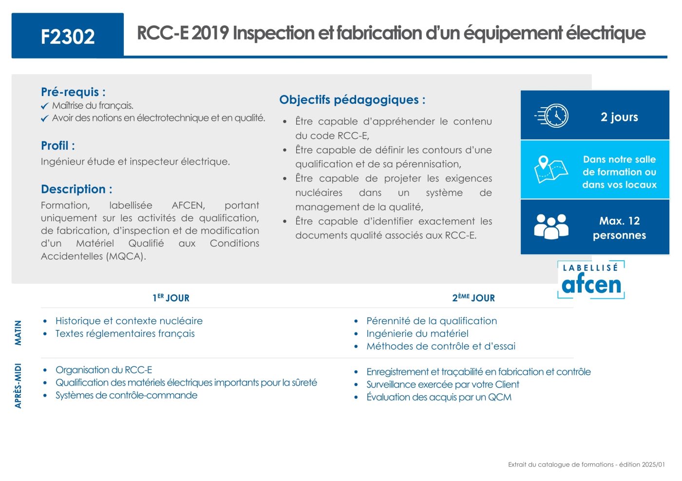 F2302 - RCC-E 2019 - 2 jours