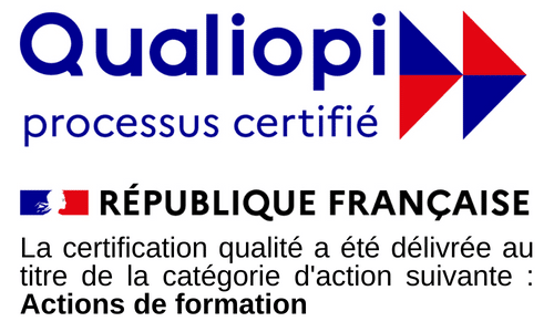 Cette image représente le logo Qualiopi