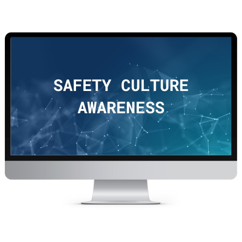 Image showing a computer screen with the words : safety culture awareness